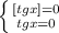 \left \{ {{[tg x]=0} \atop {tg x=0}} \right.