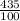 \frac{435}{100}