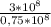 \frac{3* 10^{8} }{0,75* 10^{8} }