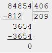 Решить примеры столбиком 84854: 406= 460756: 508= 4087140: 102= 529156: 503=