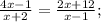 \frac{4x-1}{x+2}= \frac{2x+12}{x-1};