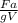 \frac{Fa}{gV}