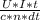 \frac{U * I * t}{c * n * dt}