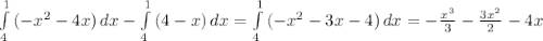 У=-x^2-4х, у=4+х об числить площадей фигуры ограниченных линий