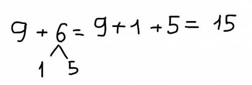 Объясните ,как к числу 9 прибавить 6. 9+6 9+◽️+◽