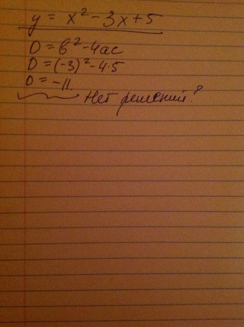 Найдите промежутки возрастания и убывания функции; y=x^2-3x+5