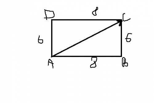 Две стороны прямоугольника abcd равны 6 и 8. найдите длину вектора ac.