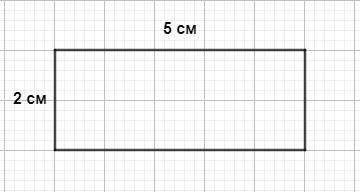 Постройте прямоугольник, одна сторона которого 5см, а другая-на 3см меньше.найдите его периметр.зара