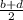 \frac{b+d}{2}