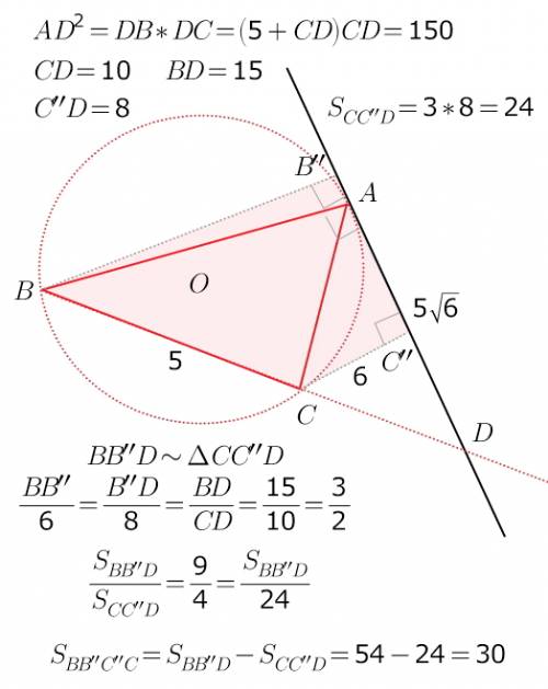 Уменя уже кипит мозг : ( треугольник авс вписан в окружность. через вершину а проведена касательная