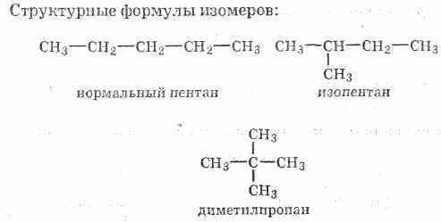 Составьте структурные формулы всех изомеров, отвечающих молекулярной формуле: с5н12