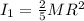 I_{1}= \frac{2}{5}M R^{2}