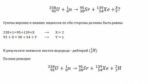 Один из возможных вариантов деления ядра урана 235/92u выглядит следущим образом что при этом испуск