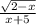 \frac{ \sqrt{2-x}}{x+5}