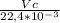 \frac{Vc}{22,4*10^{-3}}