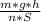 \frac{m * g * h}{n * S}