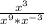 \frac{ x^{3} }{ x^{9} * x^{-3} }