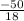 \frac{-50}{18}