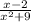 \frac{x-2}{x^{2}+9 }