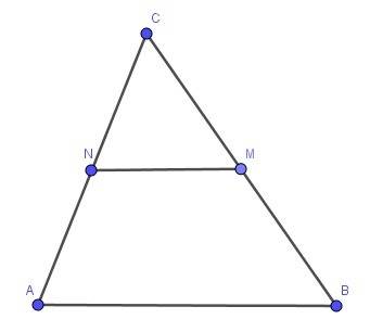 Втреугольнике авс отмечены середины м и n сторон вс и ас соответственно. площадь треугольника сnm ра