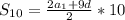 S_{10} = \frac{2a_1+9d}{2} *10