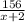 \frac{156}{x+2}