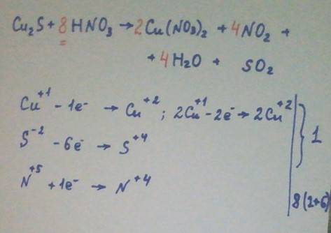 Расставьте коэффициенты методом электронного fe3o4+al=fe+al2o3 fes2+o2=fe2o3+so2 cu2s+hno3=cu(no3)2+