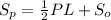 S_p= \frac{1}{2}PL+S_o