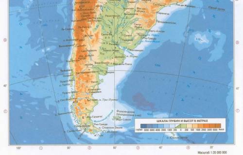 Какой город (столица государства) имеет координаты 33° ю.ш. 71° з.д.