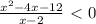 \frac{x^2-4x-12}{x-2}\ \textless \ 0