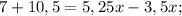 7+10,5=5,25x-3,5x;