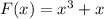 F(x)=x^3+x