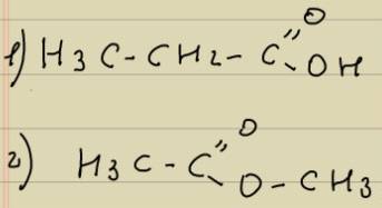 1. составьте 2 структурные формулы веществ состава c3h5o2 относящиеся к разным классам. назовите эти