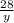 \frac{28}{y}