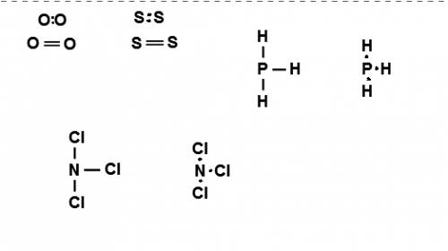 Составьте электронную и структурные формулы молекул o2 s2 ph3 ncl3 напишите и сфоткайте .