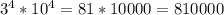 3^4*10^4=81*10000=810000