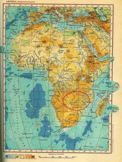 План описания реки замбези. 1)в какой части материка течет? 2)где берет начало? куда впадает? 3)в ка
