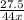 \frac{27.5}{44x}