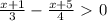 \frac{x+1}{3}- \frac{x+5}{4}\ \textgreater \ 0