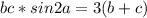 bc*sin2a = 3(b+c)