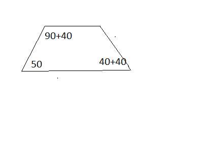 Диагонали bd трапеции abcd перпендикулярные боковой стороне ab, bc=cd, уголa=50 градусов. найдите ос