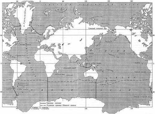 Какая отличительная особенность положения индийского океана?