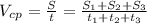 V_c_p= \frac{S}{t}= \frac{S_1+S_2+S_3}{t_1+t_2+t_3}