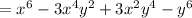 =x^6-3x^4y^2+3x^2y^4-y^6