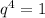 q^{4} =1 \\