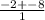 \frac{-2+-8}{1}