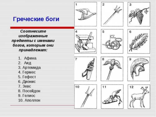 Назовите символы богов: артемиды,аполлона,афины,афродиты.