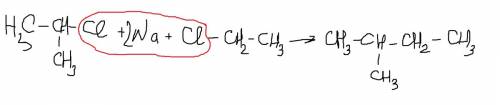 2. напишите уравнения реакций, протекающих в смеси 2-хлорпропана и хлорэтана при действии металличес