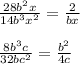 \frac{28 b^{2}x }{14 b^{3} x^{2} } = \frac{2}{bx} \\ \\ \frac{8 b^{3}c }{32b c^{2} } = \frac{ b^{2} }{4c}