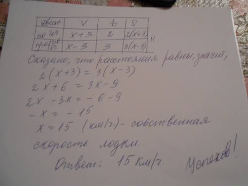 За 2 часа по течению лодка столько же километров сколько за 3 часа а против течения течения найдите